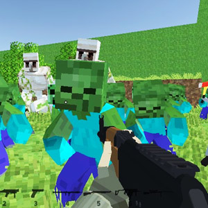 Pixel Crazy Minecraft Shooter - Play Game Online